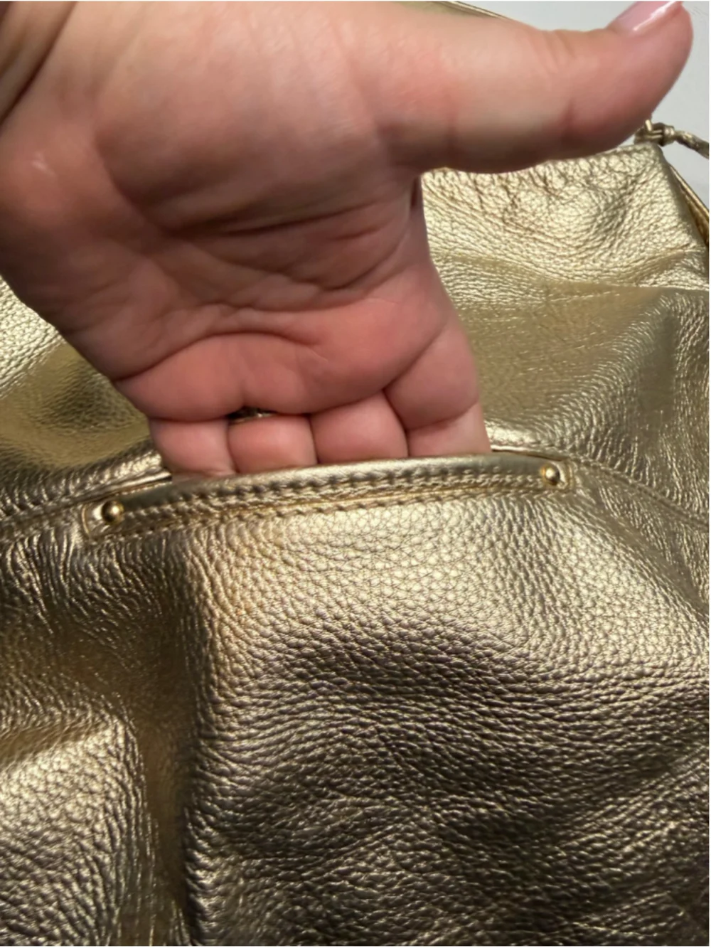 Women's Michael Kors Gold Hobo Bag One Size